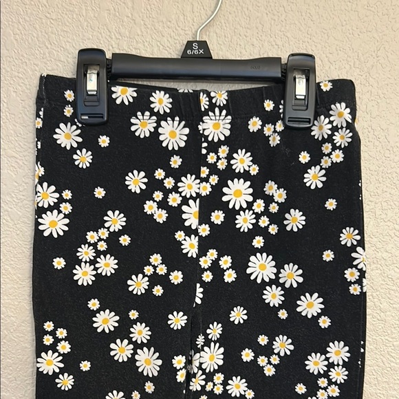 Floral Black Girls Pants - Picture 2 of 14